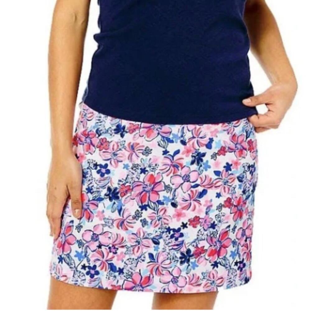 Lilly Pulitzer Pink Blue Floral Skort